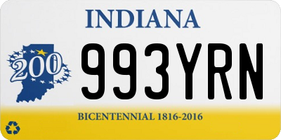 IN license plate 993YRN