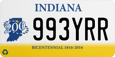 IN license plate 993YRR