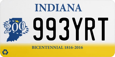 IN license plate 993YRT