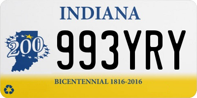 IN license plate 993YRY