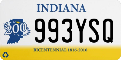 IN license plate 993YSQ