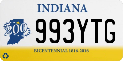 IN license plate 993YTG