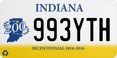 IN license plate 993YTH