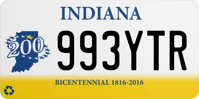 IN license plate 993YTR