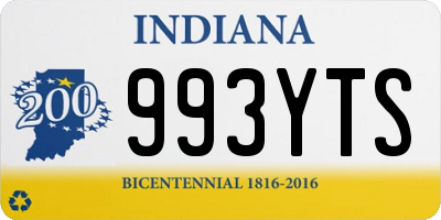 IN license plate 993YTS