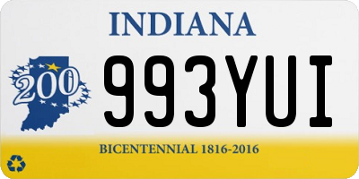IN license plate 993YUI