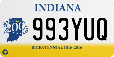 IN license plate 993YUQ