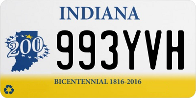 IN license plate 993YVH