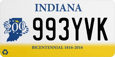 IN license plate 993YVK