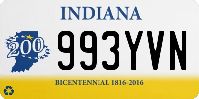 IN license plate 993YVN