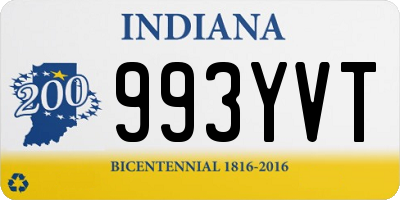 IN license plate 993YVT