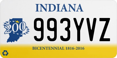 IN license plate 993YVZ