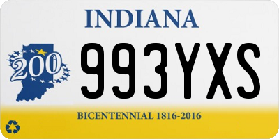 IN license plate 993YXS