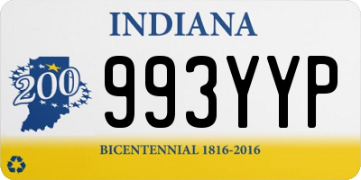 IN license plate 993YYP