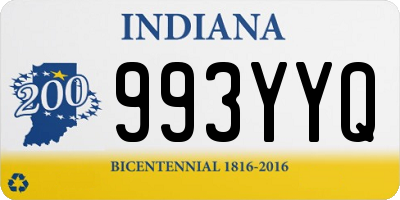 IN license plate 993YYQ