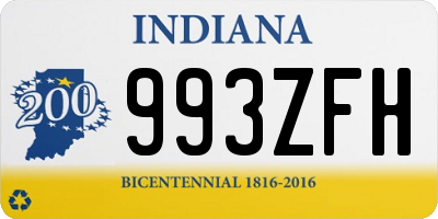 IN license plate 993ZFH