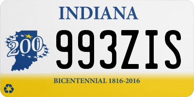 IN license plate 993ZIS