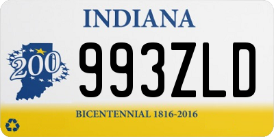 IN license plate 993ZLD