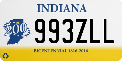 IN license plate 993ZLL