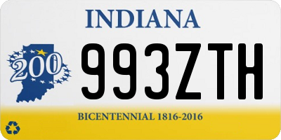 IN license plate 993ZTH