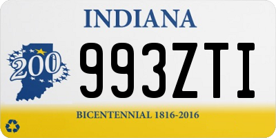 IN license plate 993ZTI