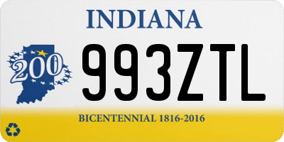 IN license plate 993ZTL