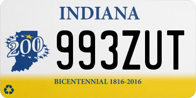 IN license plate 993ZUT