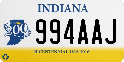 IN license plate 994AAJ