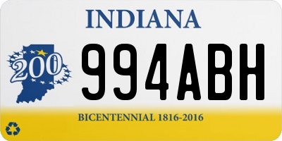 IN license plate 994ABH