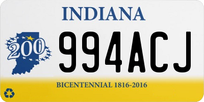 IN license plate 994ACJ