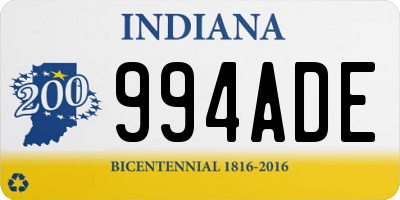 IN license plate 994ADE