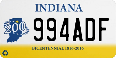 IN license plate 994ADF