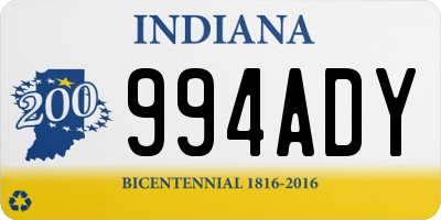 IN license plate 994ADY