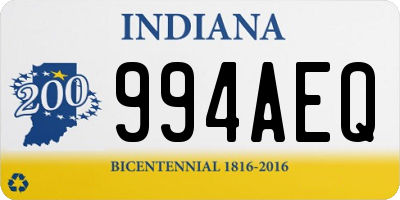 IN license plate 994AEQ