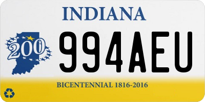 IN license plate 994AEU