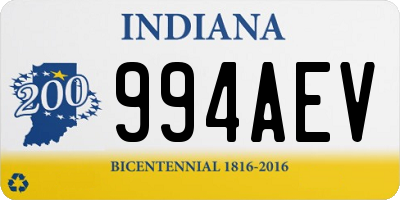 IN license plate 994AEV