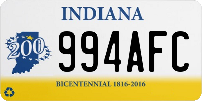 IN license plate 994AFC