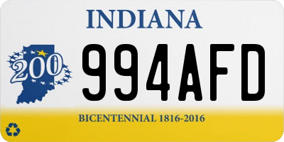 IN license plate 994AFD