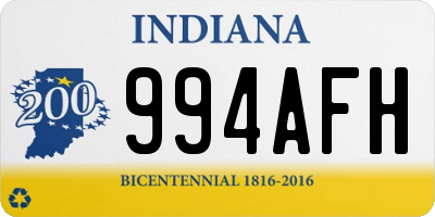 IN license plate 994AFH