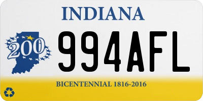 IN license plate 994AFL