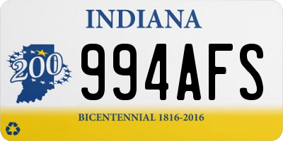 IN license plate 994AFS