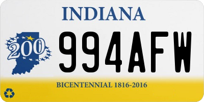 IN license plate 994AFW