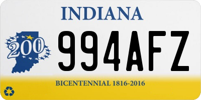 IN license plate 994AFZ