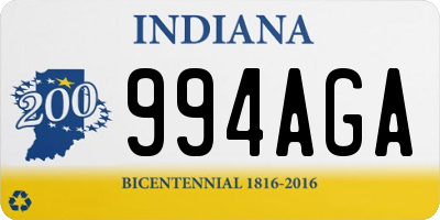 IN license plate 994AGA