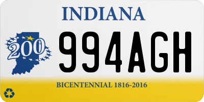 IN license plate 994AGH