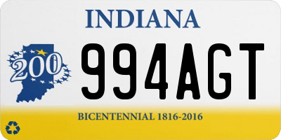 IN license plate 994AGT