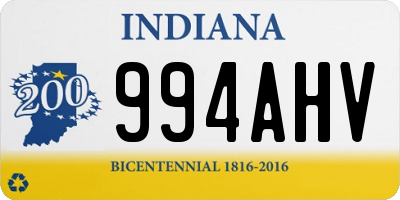 IN license plate 994AHV