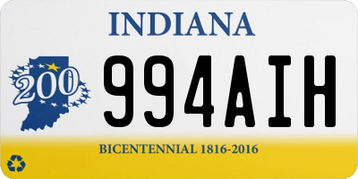 IN license plate 994AIH