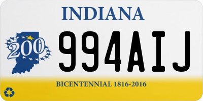 IN license plate 994AIJ