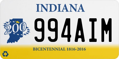 IN license plate 994AIM